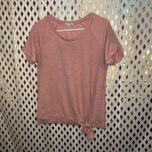 Maurices pink fleece top blouse size S
